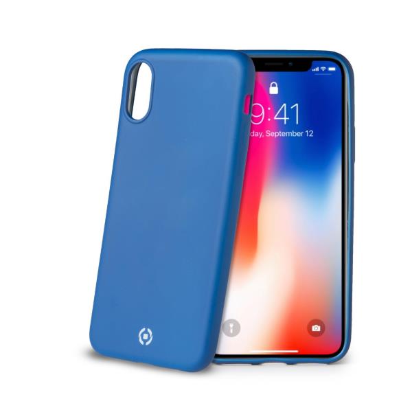 Celly SOFTMATT IPHONE XS/X BLUE